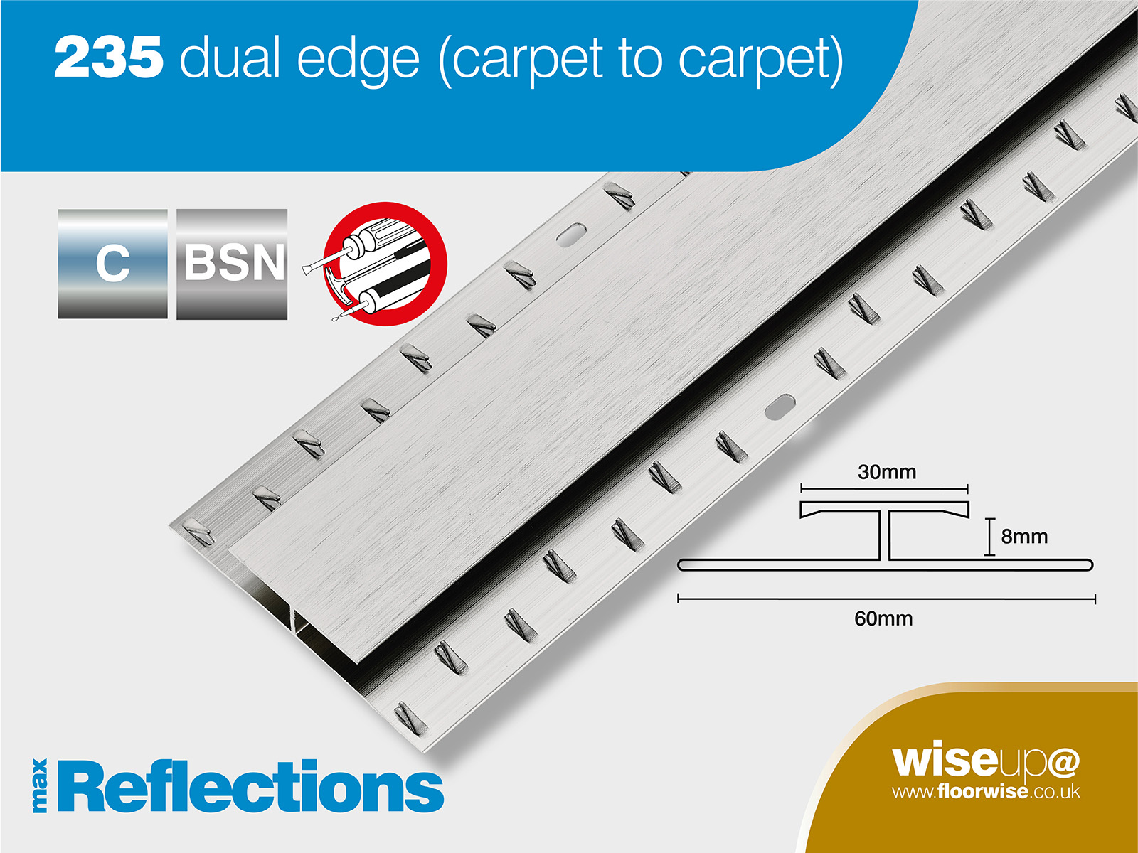 235 Dual Edge (Carpet to Carpet) Floorwise