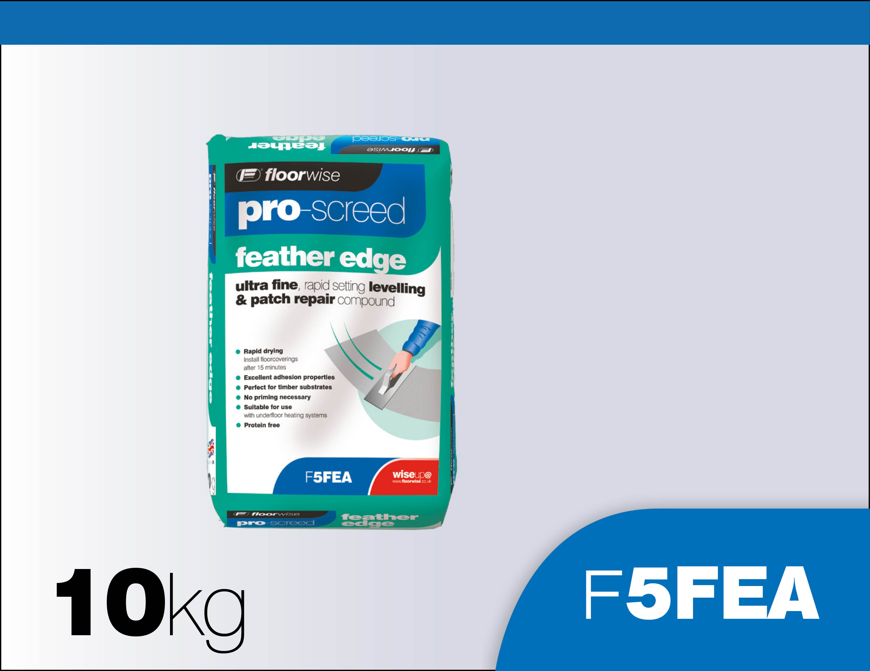 F5FEA Pro Screed Feather Edge ultra fine, rapid setting levelling