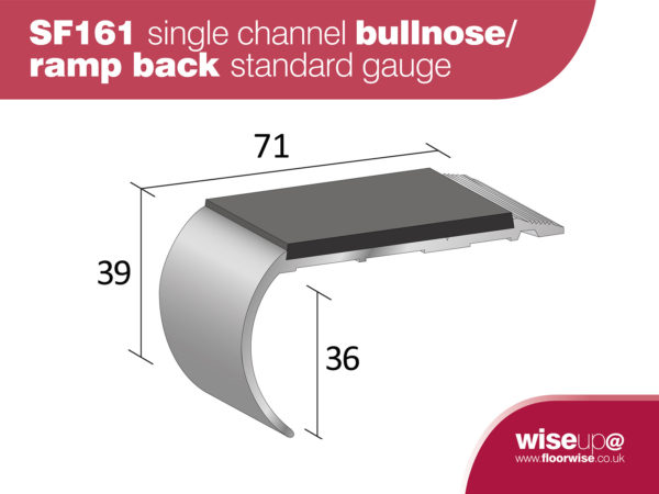 SF161 - Single Channel Bullnose / Ramp Back