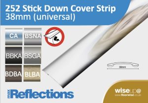 252 - Stick Down Cover Strip 38mm (Universal)